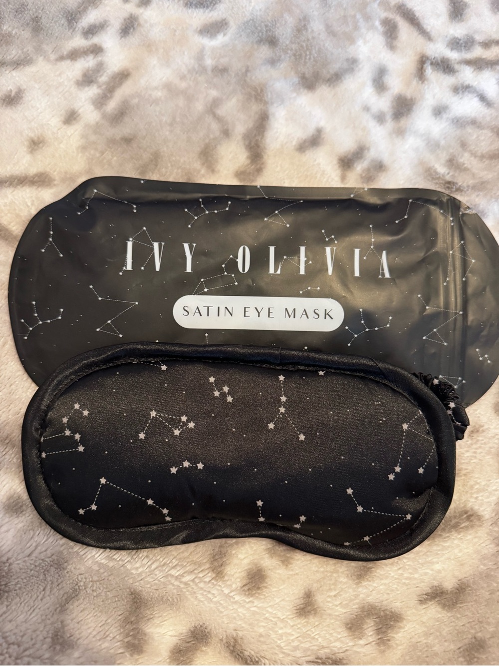 Ivy Olivia Satin Eye Mask - Constellation